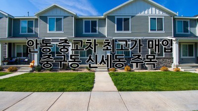 안동 중고차 최고가 매입! 중구동 신세동 주목!